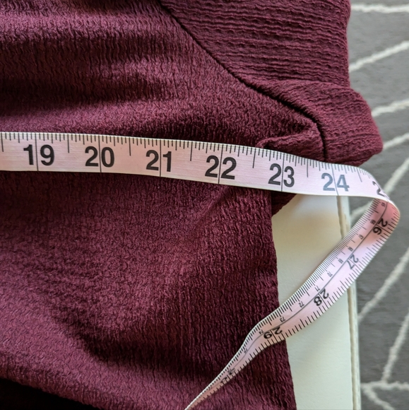 Michael Kors Long Sleeve Peasant Style Blouse Merlot/Burgundy - Picture 14 of 15